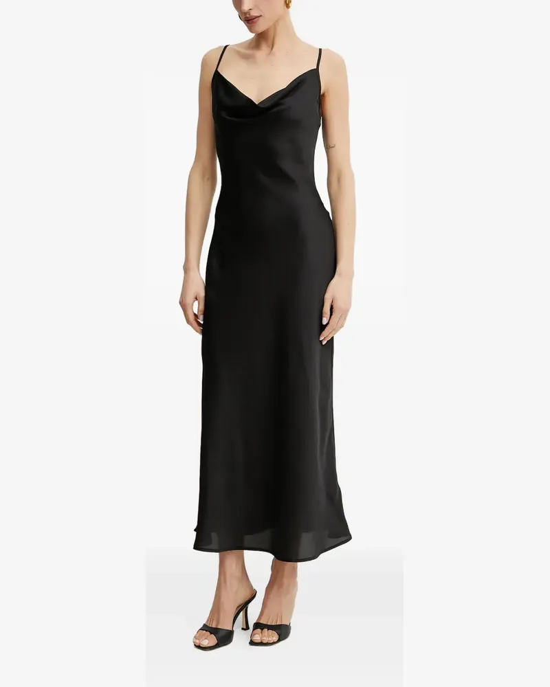 Guess Camisole-Kleid mit drapiertem Ausschnitt - Schwarz Schwarz