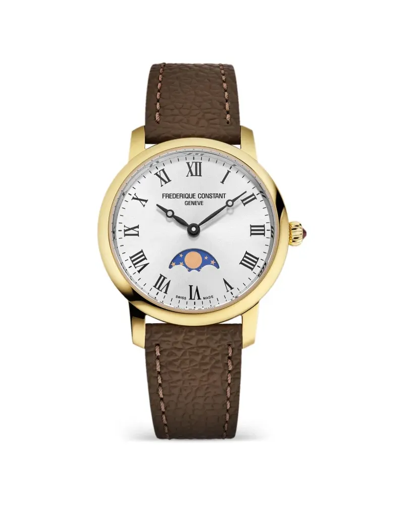 Frédérique Constant Classics Slimline Moonphase 30mm - Silber Silber
