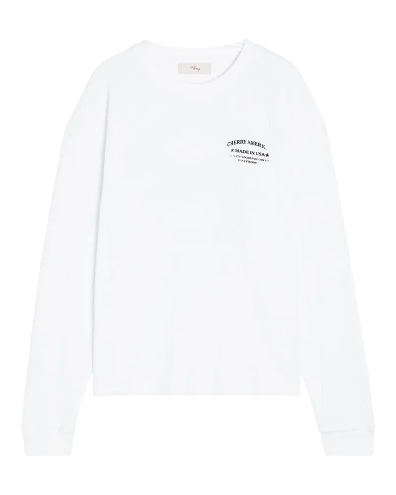 CHERRY LA Ranchwear T-Shirt mit Logo - Weiß Weiß