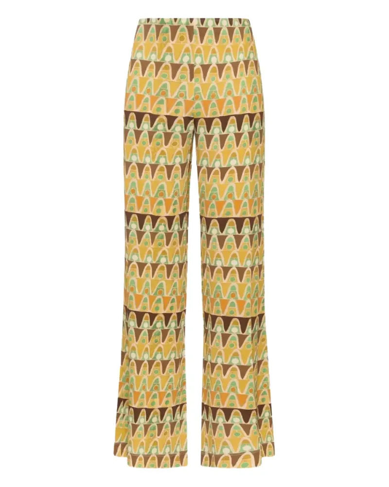 Maliparmi Hose mit geometrischem Print - Gelb Gelb