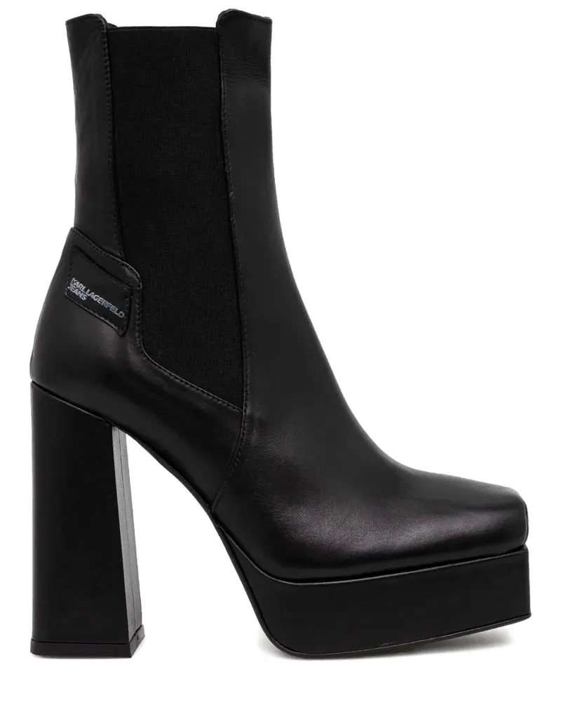 Karl Lagerfeld Chelsea-Boots 120mm - Schwarz Schwarz
