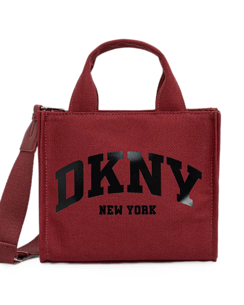 DKNY Kleine Hadlee Tote Bag mit Logo-Print - Rot Rot