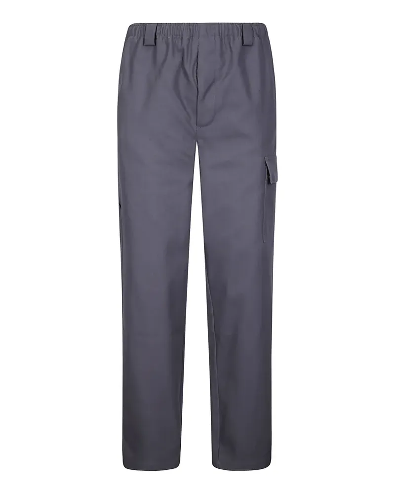 GR10K elasticated-waistband cargo pants - Grau Grau