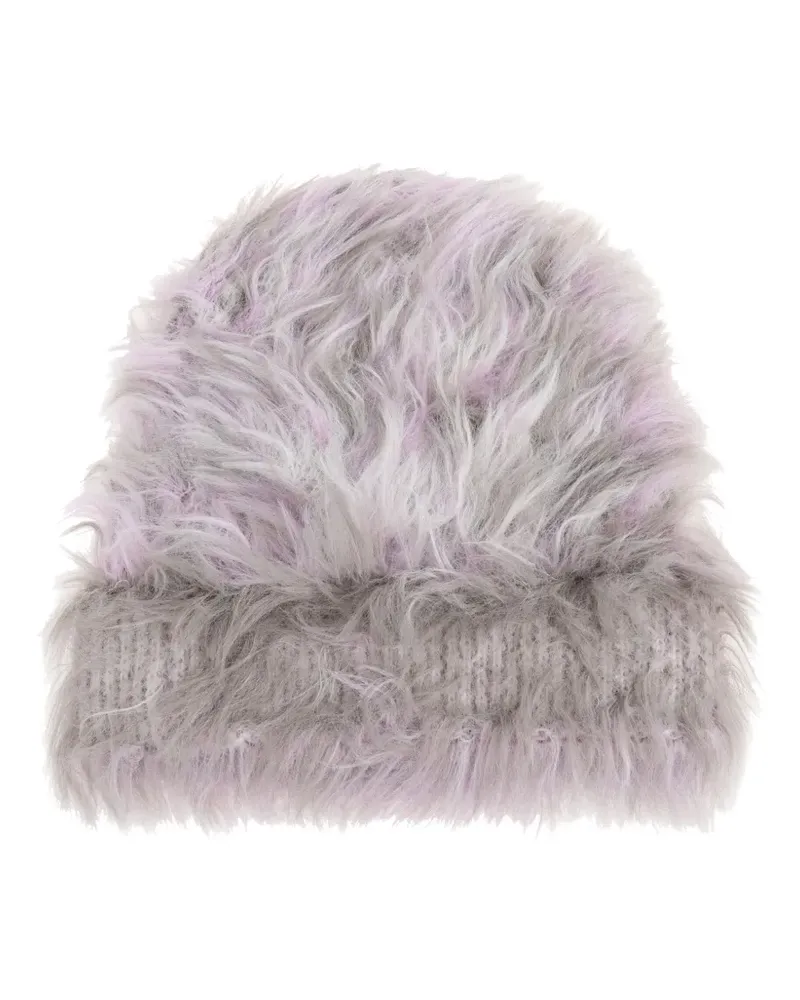 Diesel K-alisseo fluffy knitted beanie - Violett Violett