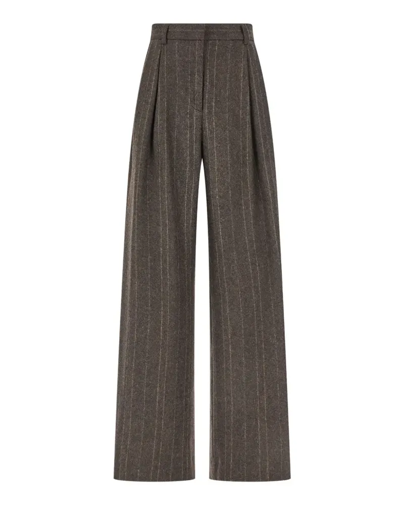 Antonelli Firenze Bundfaltenhose mit Nadelstreifen - Braun Braun