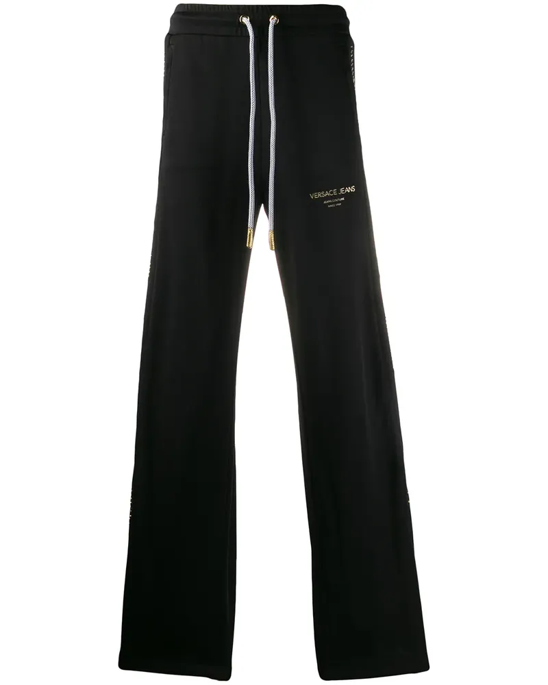 Versace Jeans Jogginghose mit weitem Bein - Schwarz Schwarz