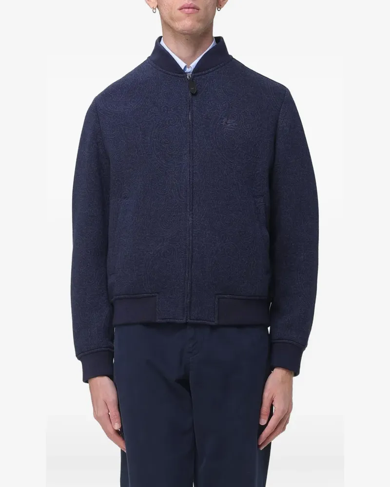 Etro Bomberjacke mit Paisleymuster - Blau Blau