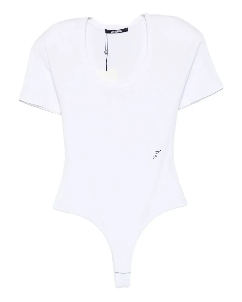 Jacquemus Body mit kurzen Ärmeln - Weiß Weiß