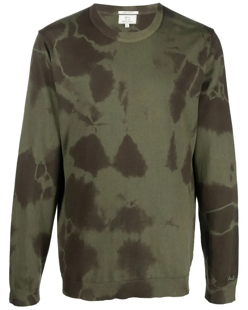 Woolrich Pullover mit Batikmuster - Grün Grün