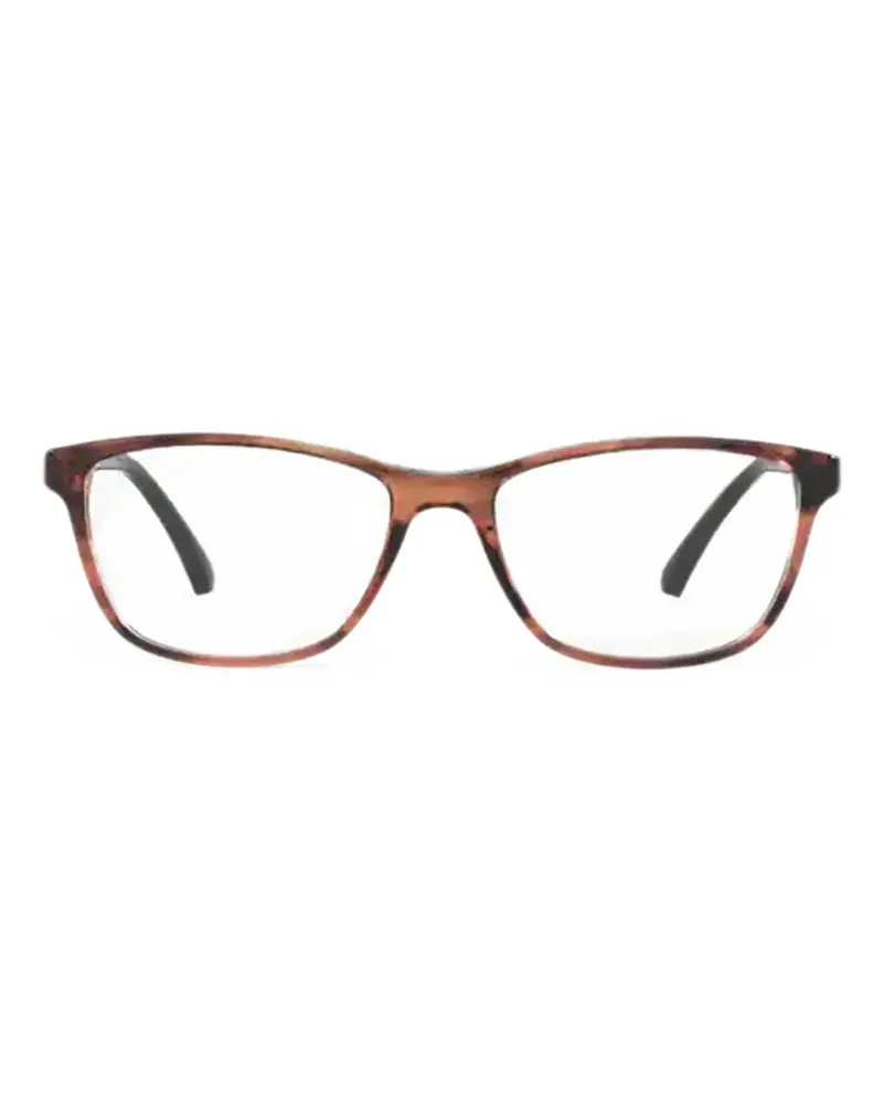 Emporio Armani Brille mit eckigem Gestell - Braun Braun