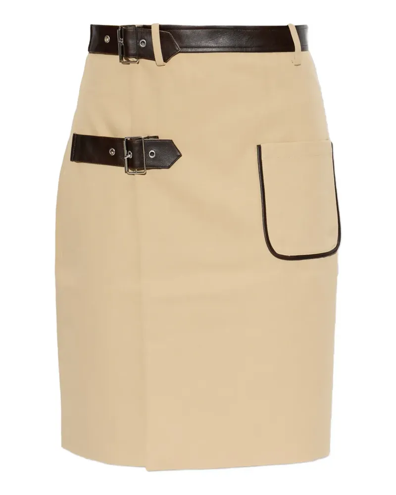 Baum und Pferdgarten Svea buckle-detail mini skirt - Nude Nude