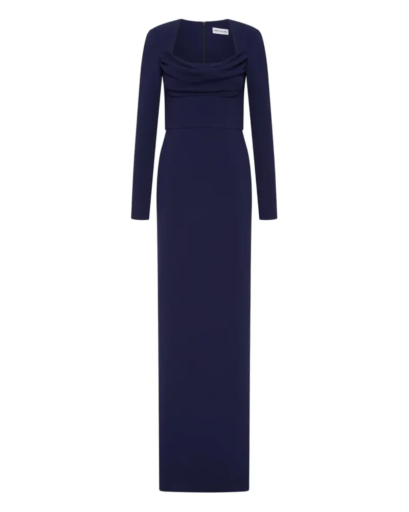 Rebecca Vallance Langärmeliges Nemy Corsage-Kleid - Blau Blau