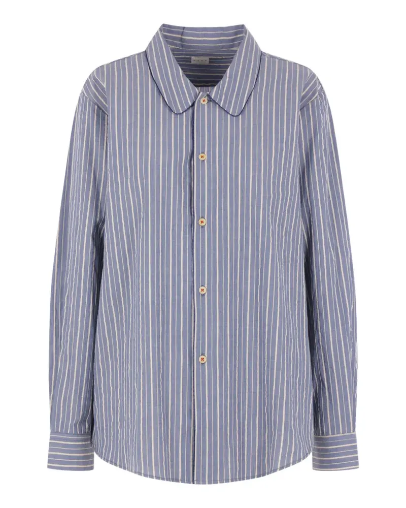 KURO striped piping shirt - Blau Blau