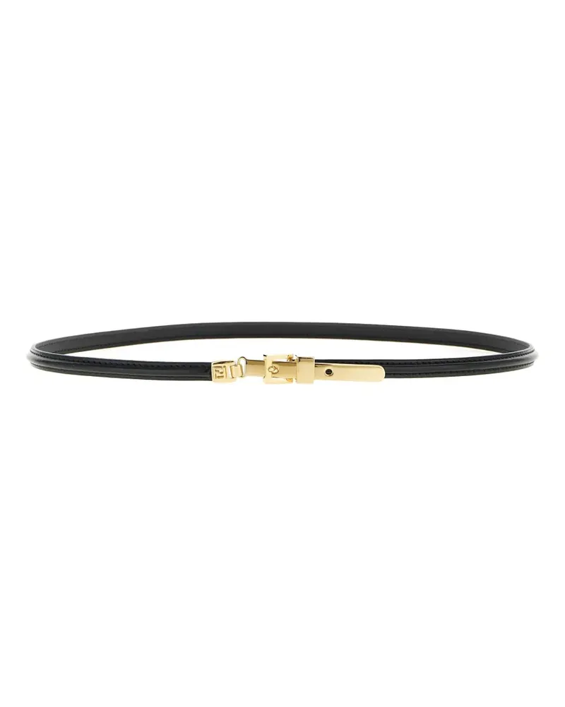 Fendi FF engraved metal loop belt - Schwarz Schwarz