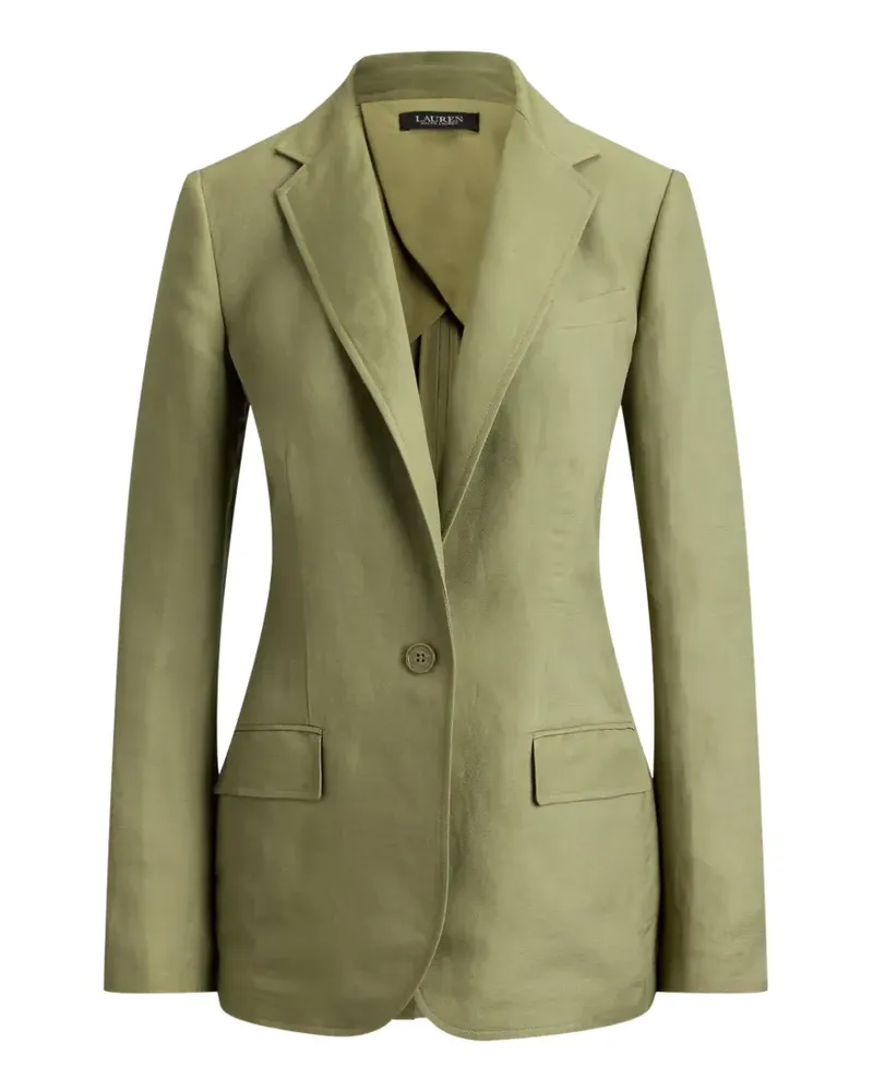 Ralph Lauren Twill-Blazer mit einem Knopf - Grün Grün