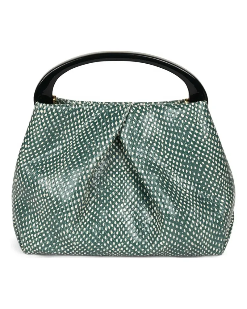 Dries van Noten Shopper mit Schlangen-Print - Grün Grün
