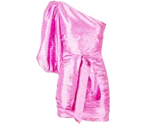 One-Shoulder-Kleid - Rosa