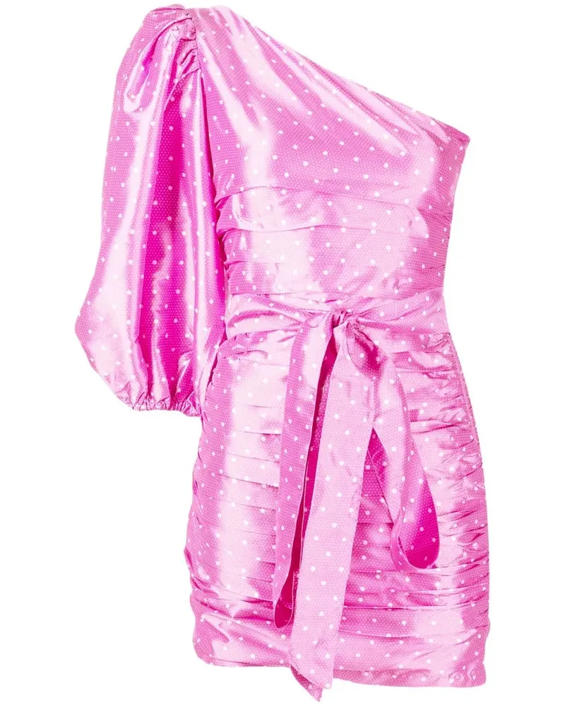 LoveShackFancy One-Shoulder-Kleid - Rosa Rosa