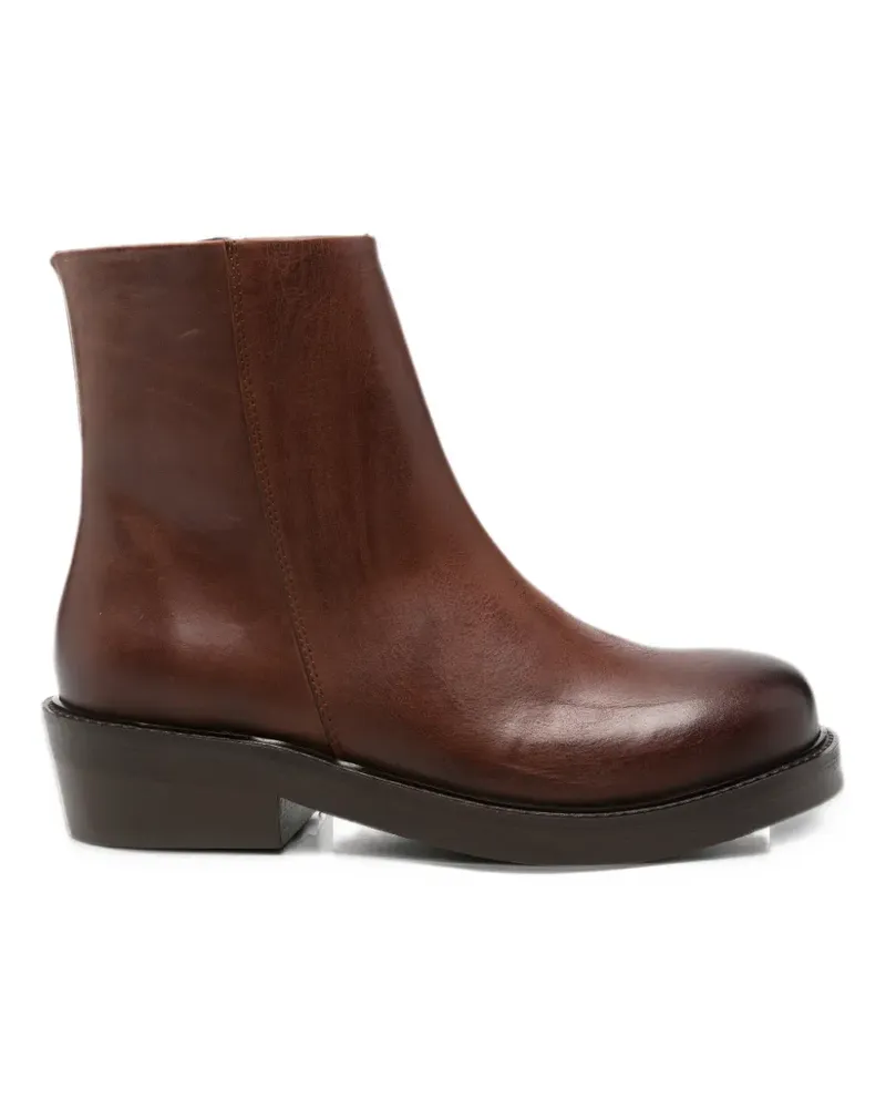 Séfr Lerato leather ankle boots - Braun Braun