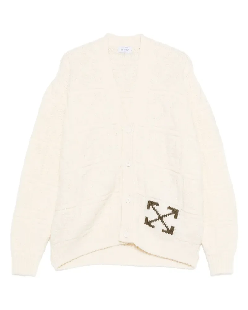 OFF-WHITE Cardigan mit Pfeil-Motiv - Nude Nude