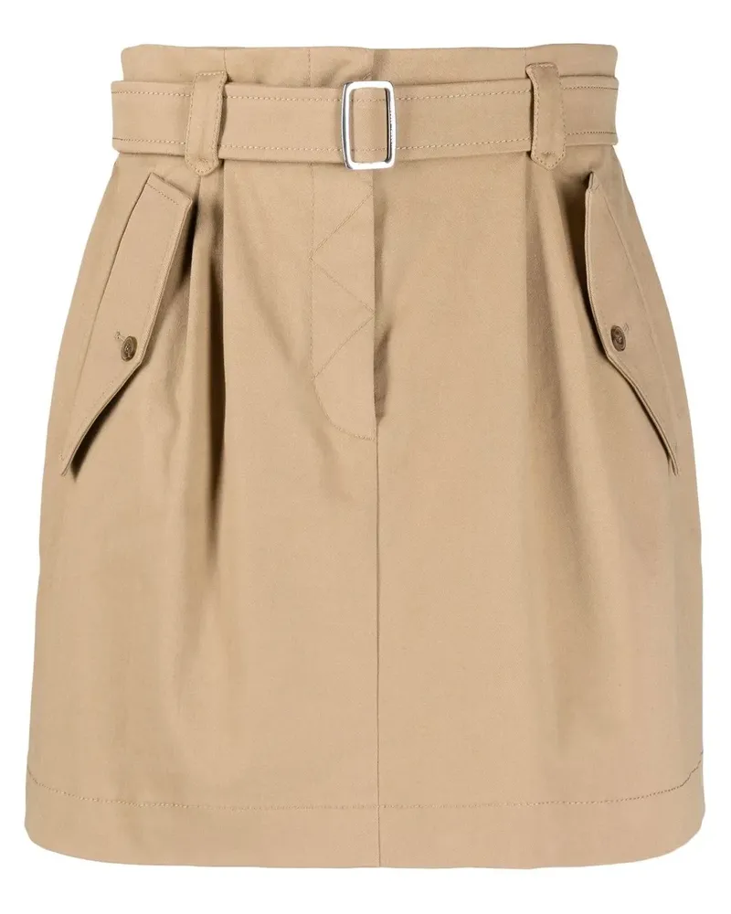 Alberta Ferretti Rock mit Gürtel - Nude Nude