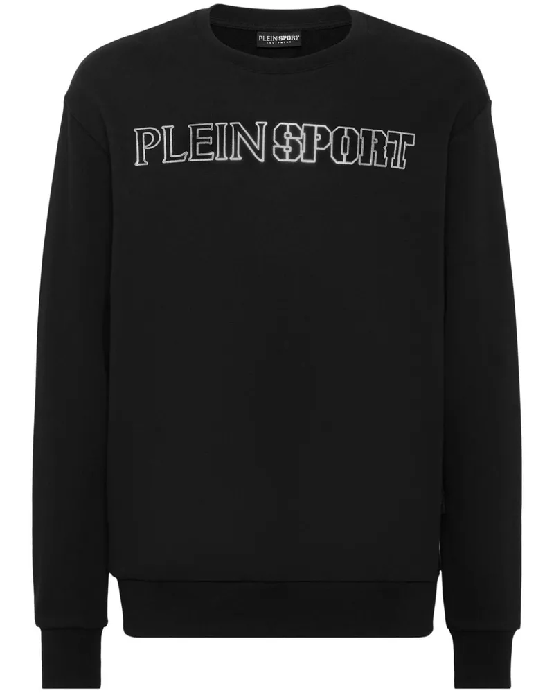 Philipp Plein Sweatshirt mit Tiger-Print Schwarz