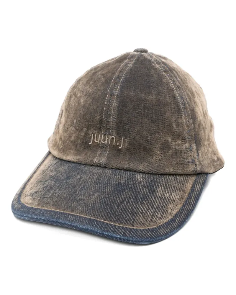JUUN.J Jeans-Baseballkappe mit Acid-Wash-Effekt - Braun Braun