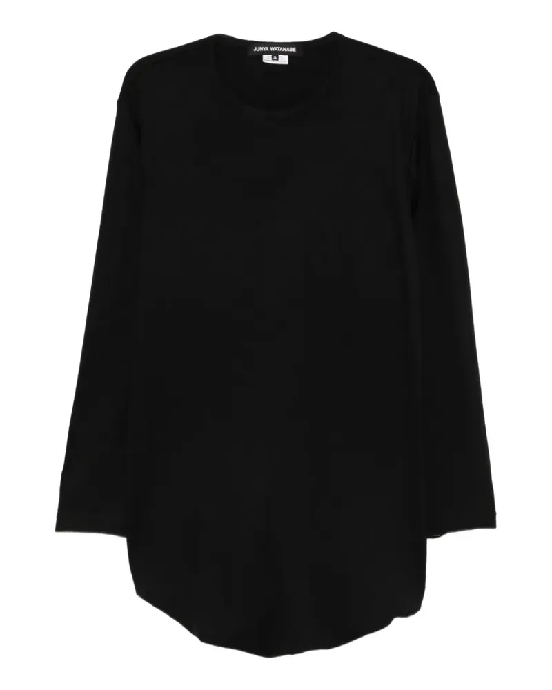 Junya Watanabe Hemd mit abgerundetem Saum - Schwarz Schwarz
