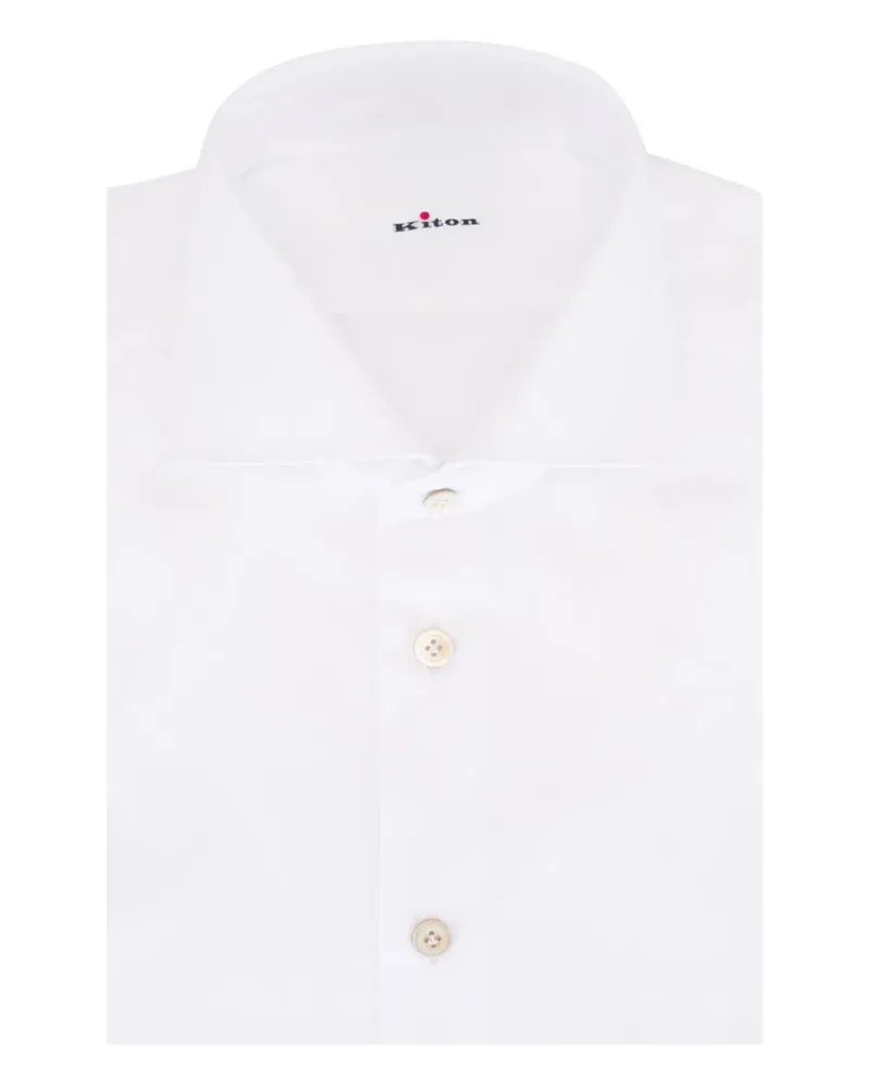 Kiton Klassisches Hemd - Weiß Weiß