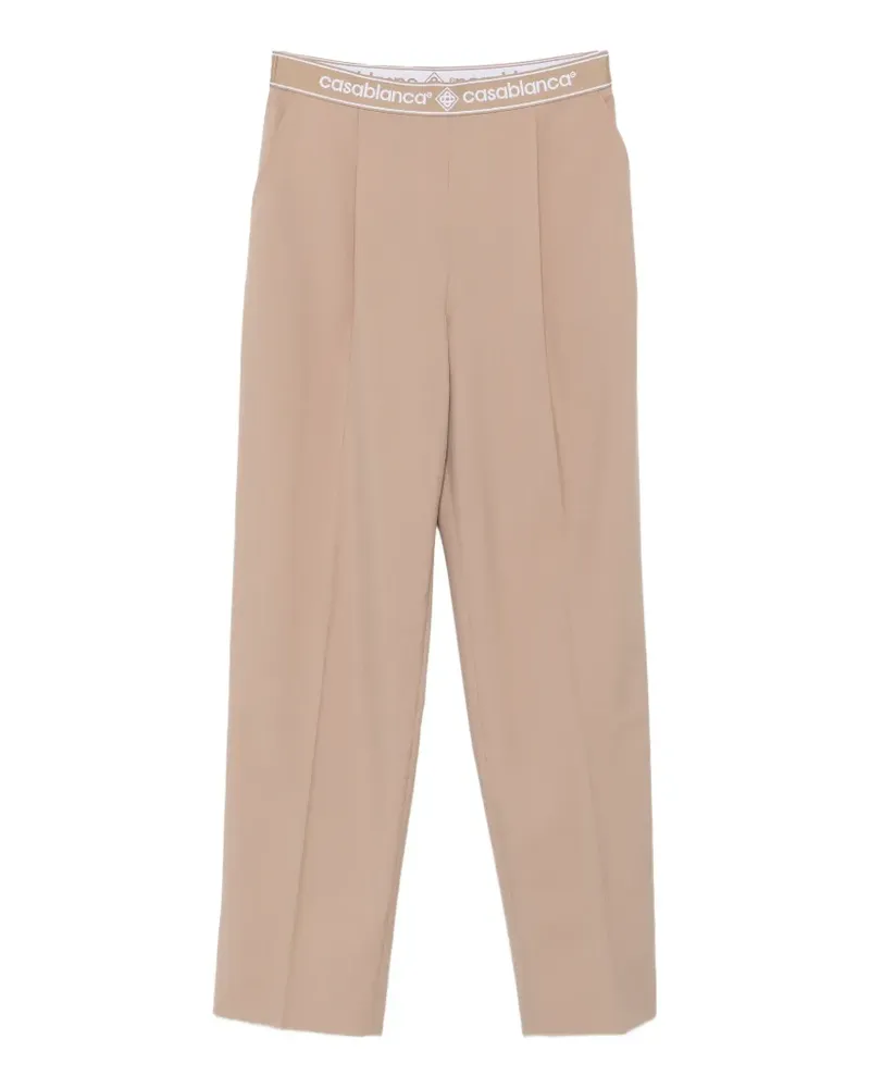 Casablanca Paris Hose mit Logo-Bund - Nude Nude