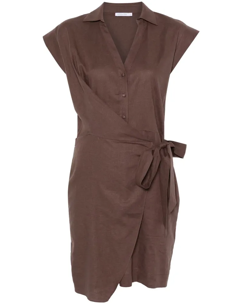 Patrizia Pepe Gewickeltes Minikleid - Braun Braun