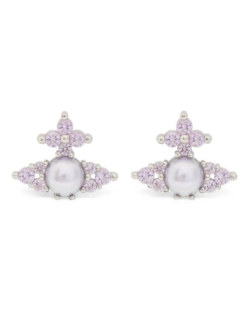 Vivienne Westwood Feodora Orb crystal-embellished earrings - Silber Silber