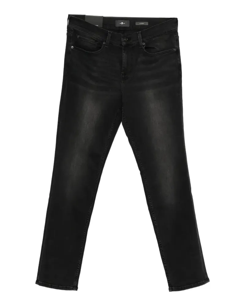 7 for all mankind faded-effect whiskered jeans - Grau Grau