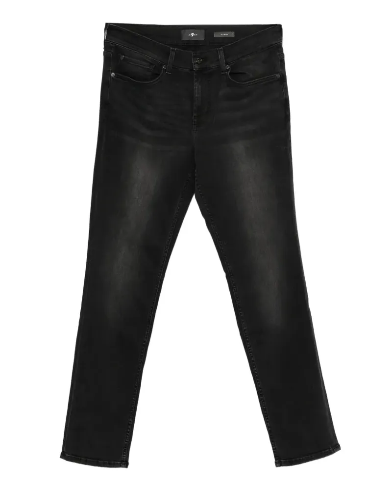7 for all mankind Ausgeblichene Jeans mit Tragefalten - Grau Grau