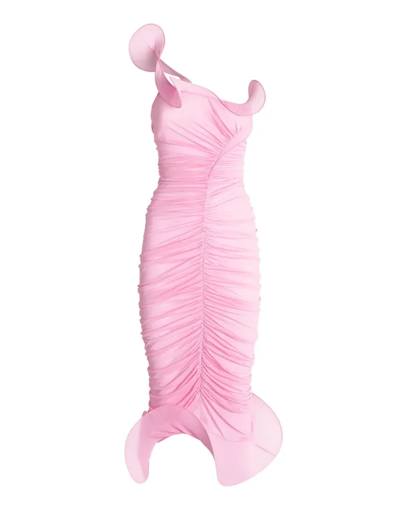 Genny ruffled-trim midi dress - Rosa Rosa