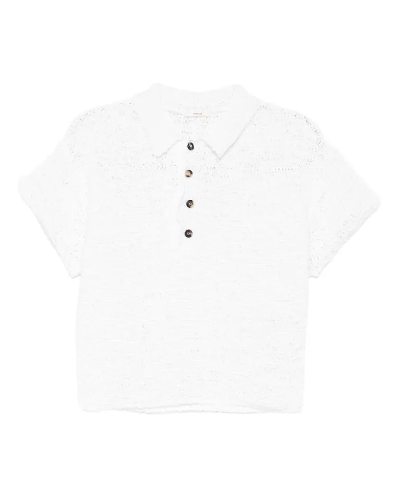 Haikure Merle polo top - Weiß Weiß