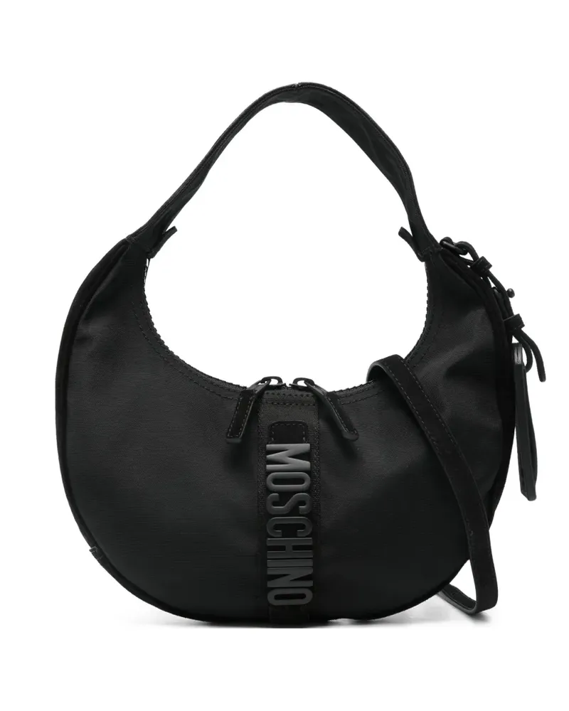 Moschino Schultertasche aus Wildleder - Schwarz Schwarz