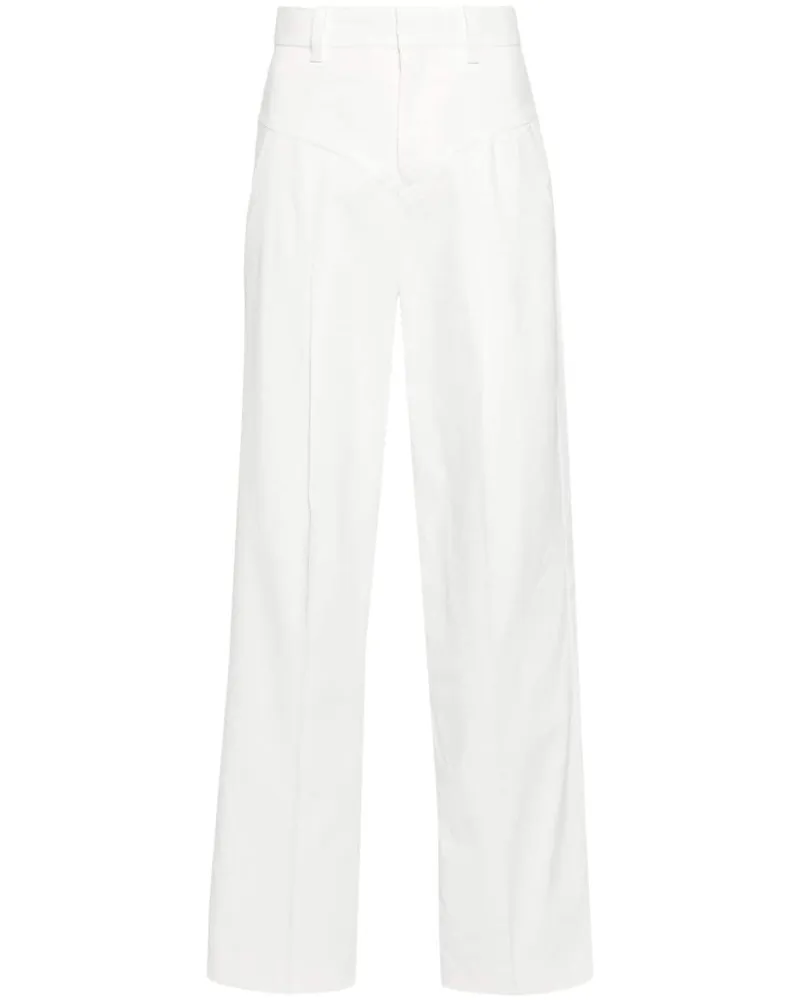 Isabel Marant Staya Hose mit geradem Bein - Weiß Weiß