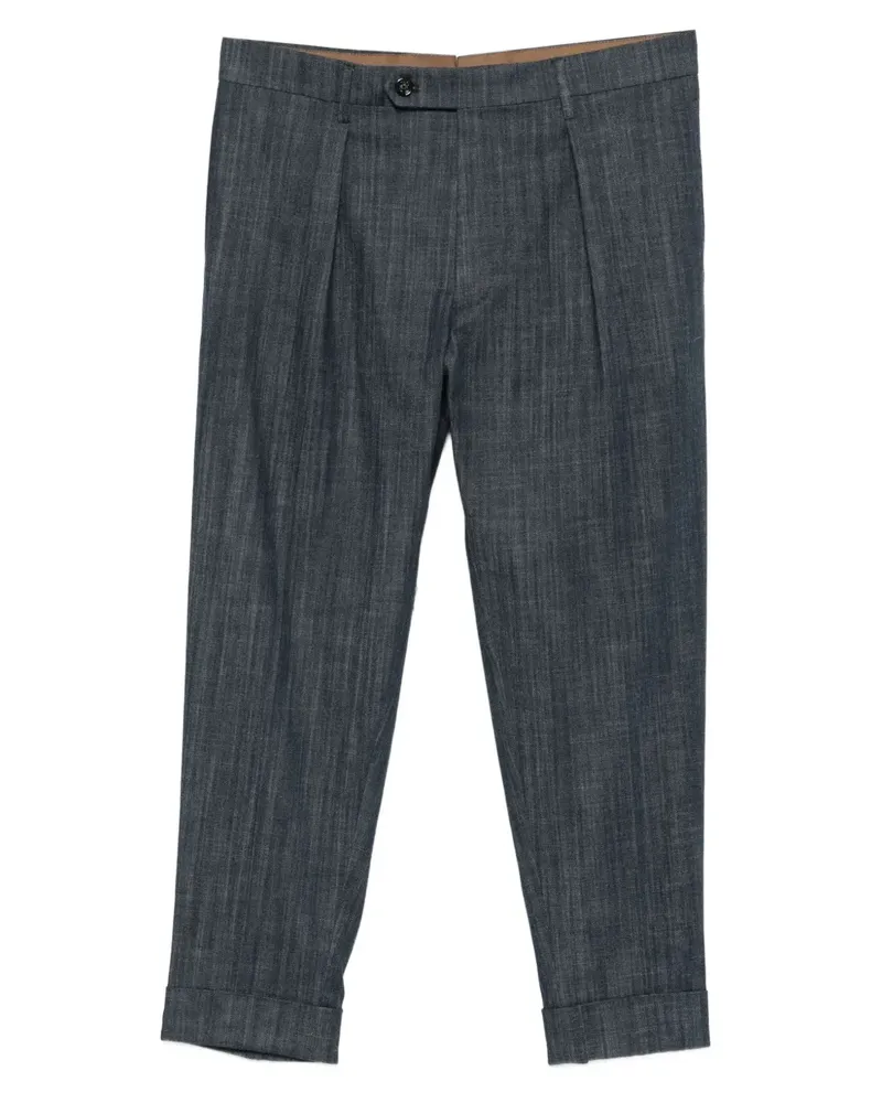 Berwich Chiaia Hose mit Falten - Blau Blau