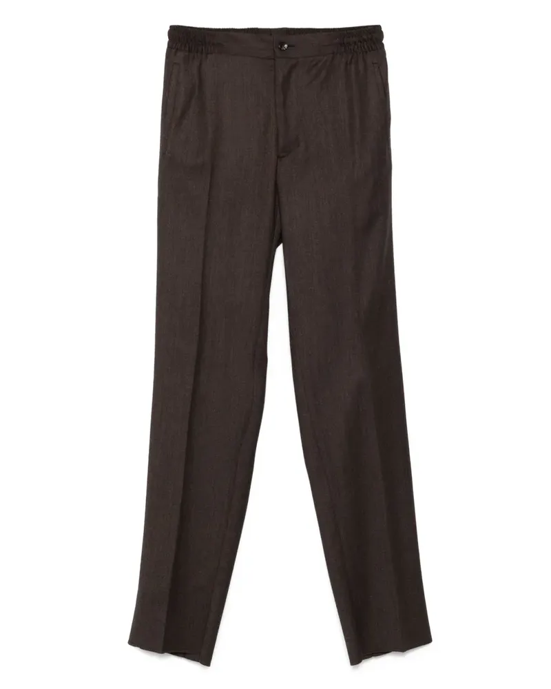 Kiton Hose mit elastischem Bund - Braun Braun