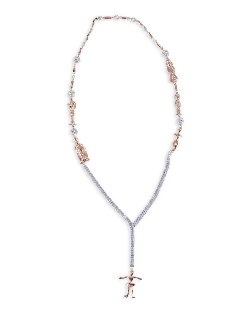 Max Mara pendant-detail necklace - Rosa Rosa