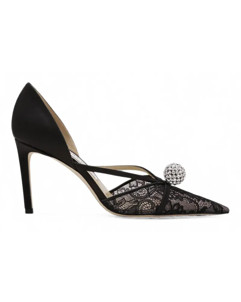 Jimmy Choo Saeda Pumps mit Kristallen - Schwarz Schwarz
