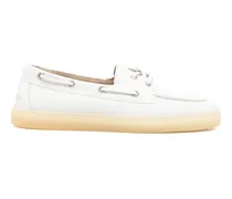 Loafer mit Schnürung - Weiß