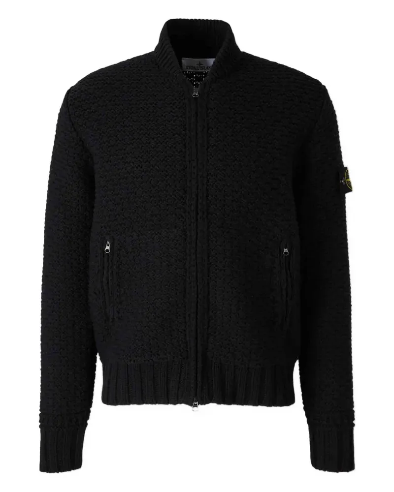 Stone Island Cardigan mit Reißverschluss - Schwarz Schwarz