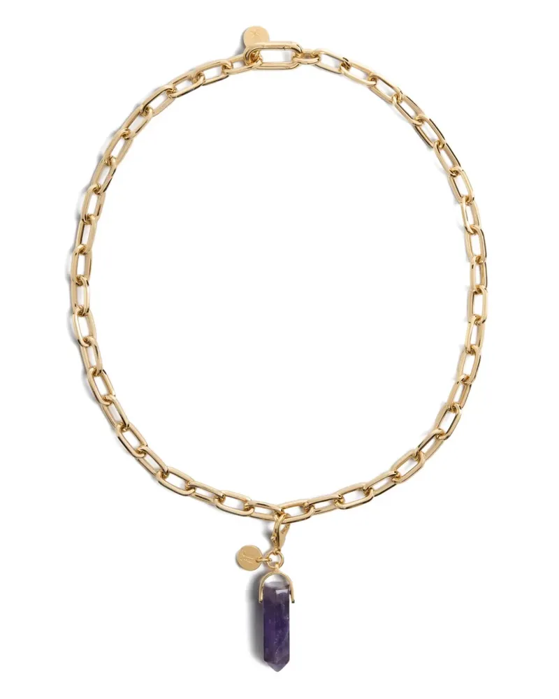 La DoubleJ Halskette mit Amethystanhänger - Gold Gold