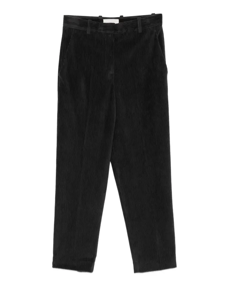 CIRCOLO 1901 Gerade Hose mit Cord-Effekt - Schwarz Schwarz