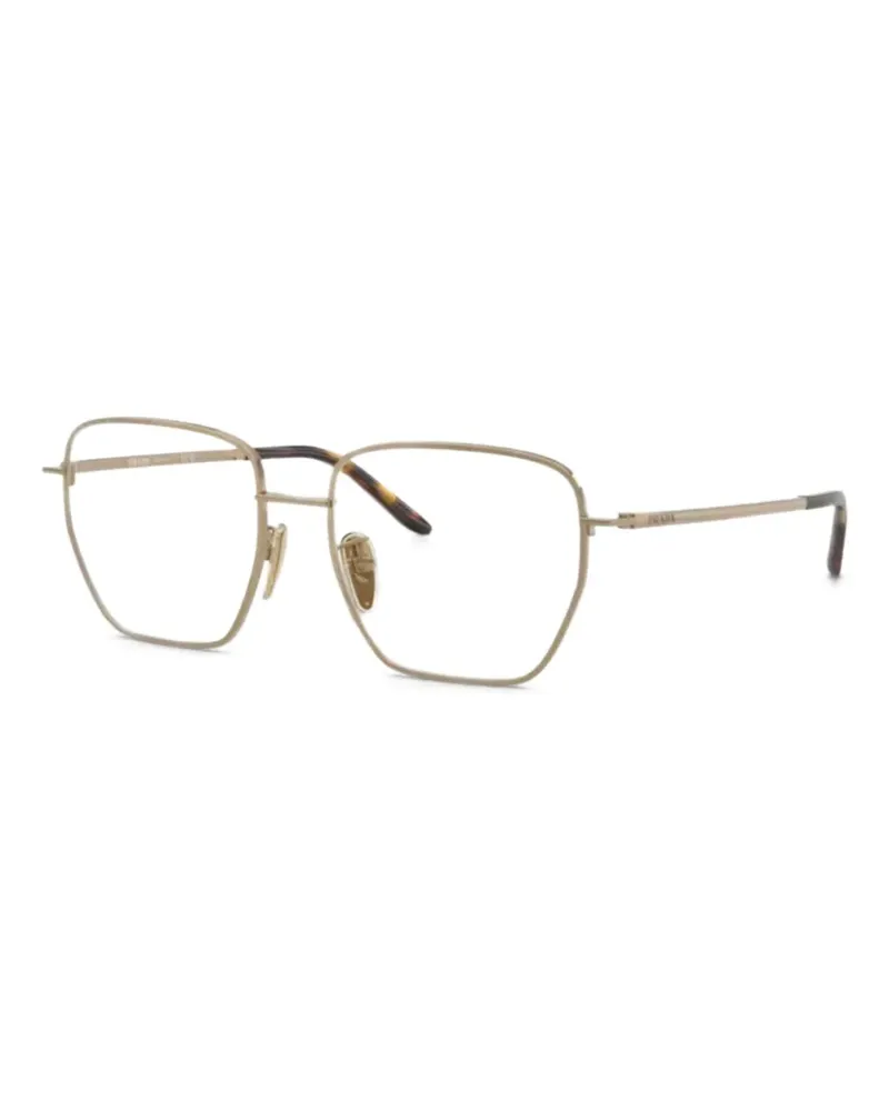 Prada Brille mit eckigem Gestell - Gold Gold