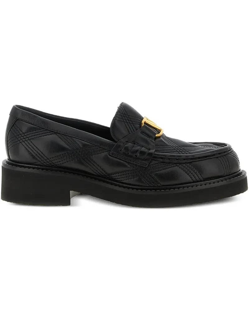 Valentino Garavani VLogo Signature quilted loafers - Schwarz Schwarz