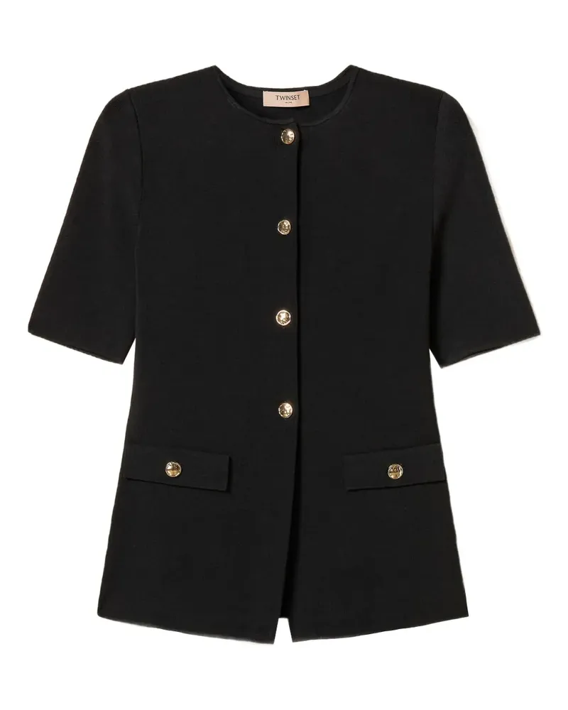 Twin-Set Geknöpfter Cardigan - Schwarz Schwarz