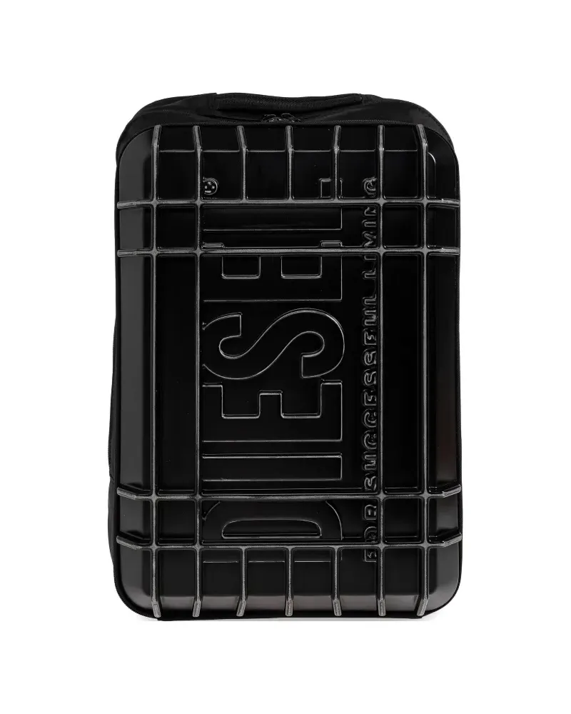 Diesel embossed logo backpack - Schwarz Schwarz